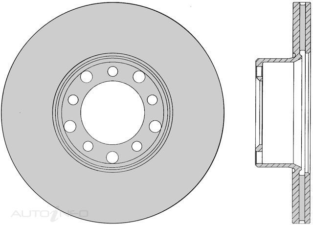 PTX ULTRA ROTOR MERCEDES FRONT 80-86