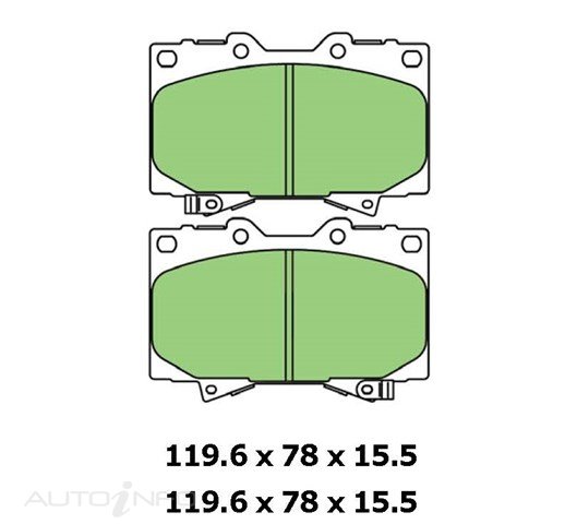 PROTEX ULTRA PLUS DISC PADS W/HARDWARE