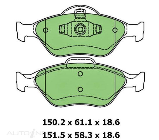 PTX BLUE DISC PAD SET