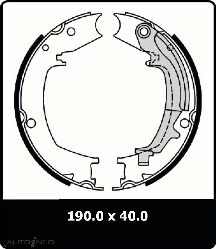 PTX BRAKE SHOE HYUNDAI SANTA FE HANDBRAK