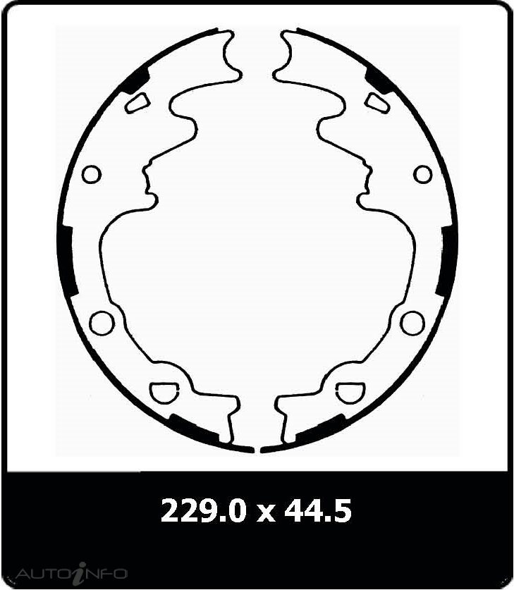 PTX BRAKE SHOES MUSTANG REAR 1975-93