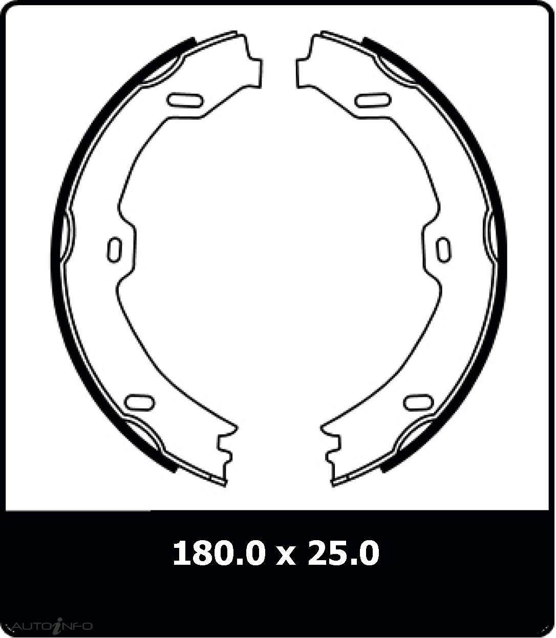 PTX MERCEDES HANDBRAKE SHOE SET