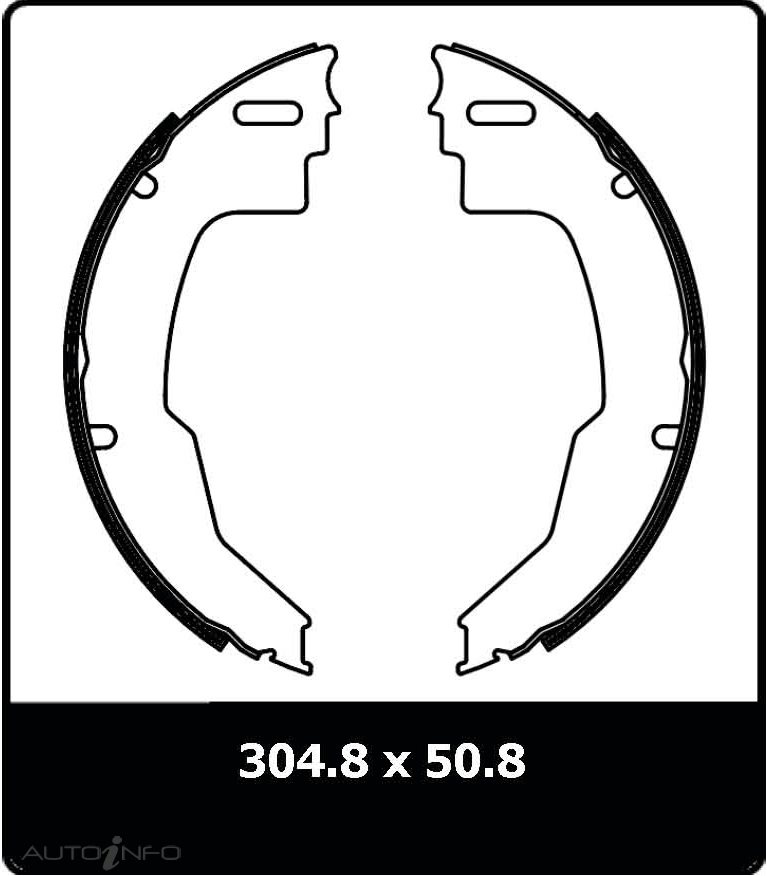 PTX BRAKE SHOE SET 12 ELECTRONIC