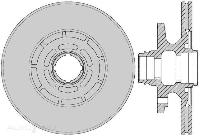 PTX ULTRA ROTOR MAZDA RX7 FRONT 79-83