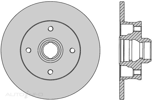PTX ULTRA ROTOR V.W. GOLF REAR 1991-97