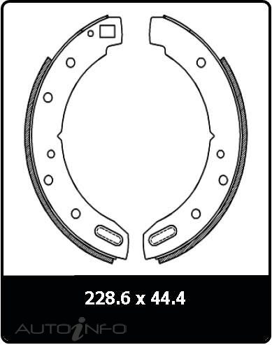 PTX H BRAKE SHOES HALF SET OF N1002