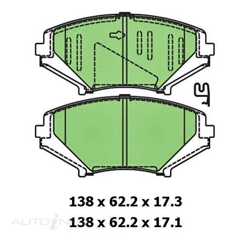 PTX BLUE DISC PADS