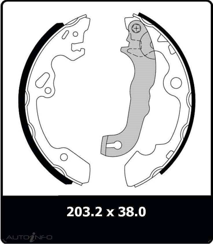 PTX BRAKE SHOE FORD FOCUS 99-04