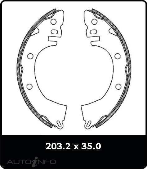 PTX BRAKE SHOE SET