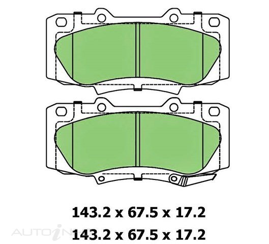 PTX 4WD DISC PAD SET