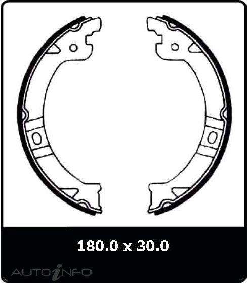 PTX H BRAKE SHOE SET CHRYSLER VOYAGER RG