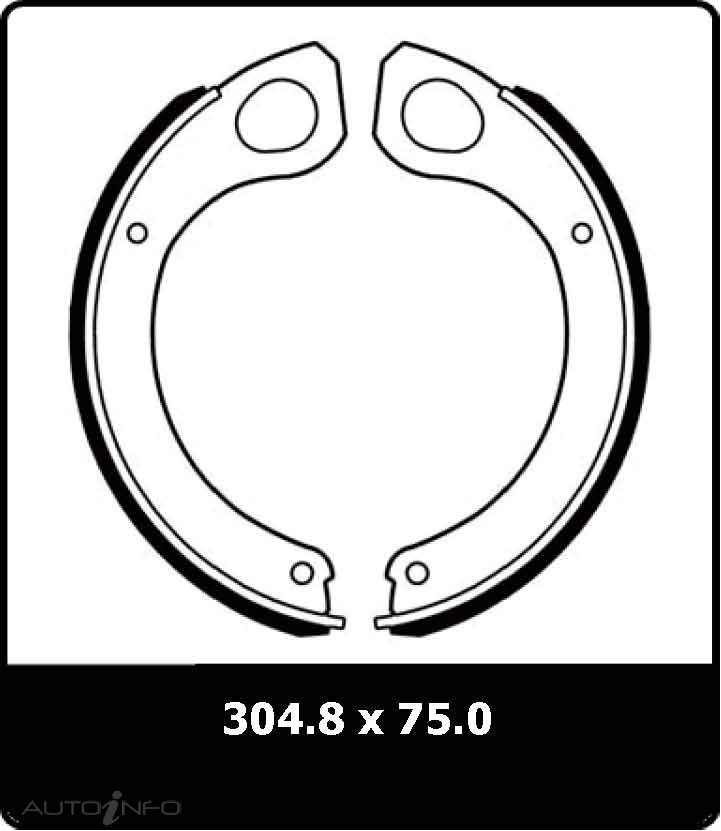 PTX BRAKE SHOE ISUZU HANDBRAKE