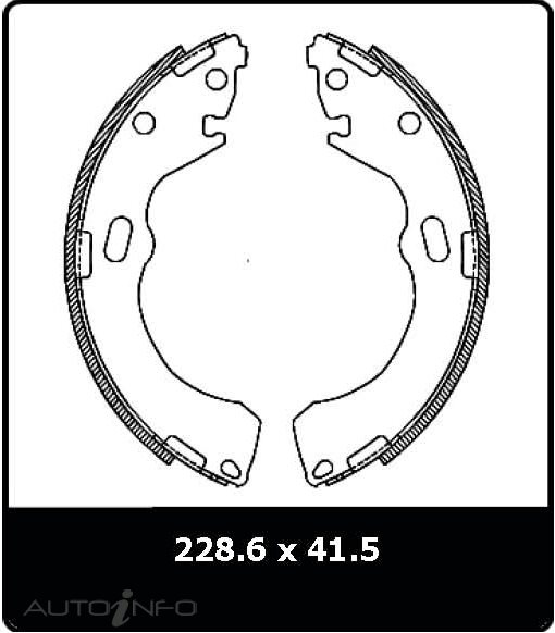 PTX BRAKE SHOES FORD/MAZDA TRIBUTE 2001-