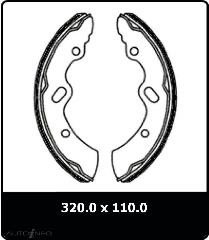 PTX BRAKE SHOE MITSUBISHI ROSA CANTER