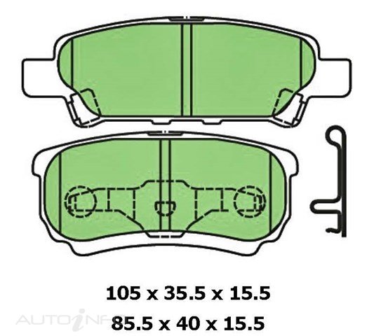 PTX BLUE DISC PAD SET