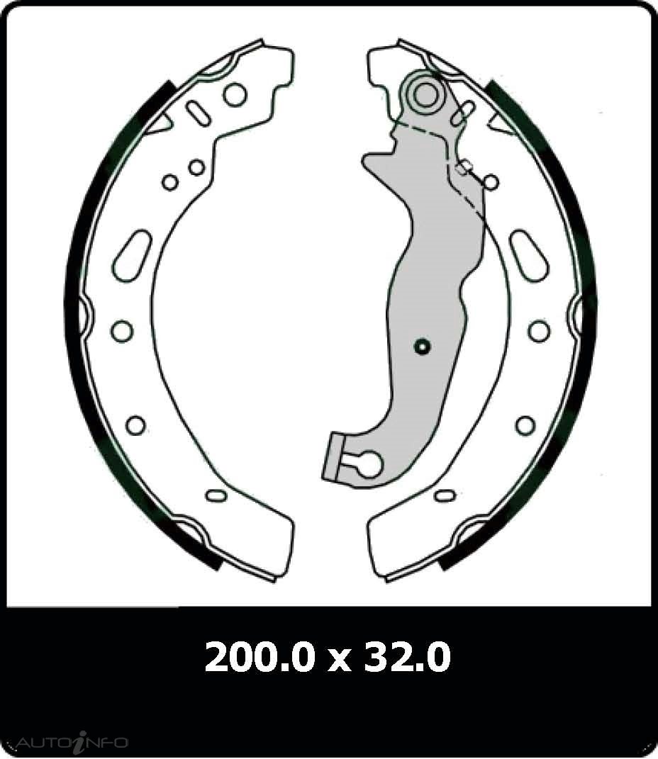 PTX MAZDA 2 REAR SHOES 07 ON