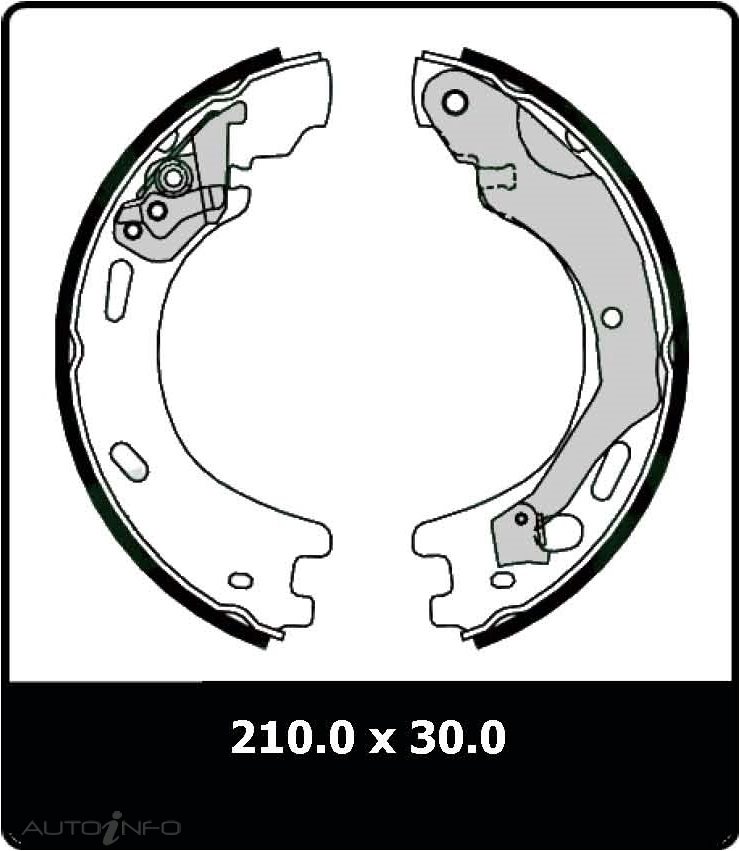 PTX H-BRAKE SHOE L-ROVER DISCOVERY 2004
