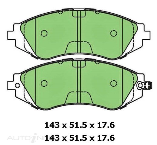 PTX BLUE DISC PAD SET