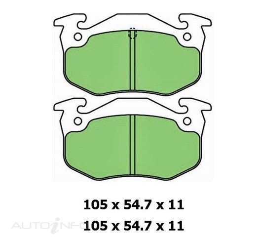 PTX BLUE DISC PAD SET
