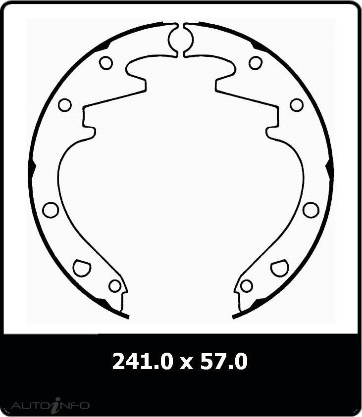 PTX BRAKE SHOES MUSTANG FRONT 6 CYL 1964