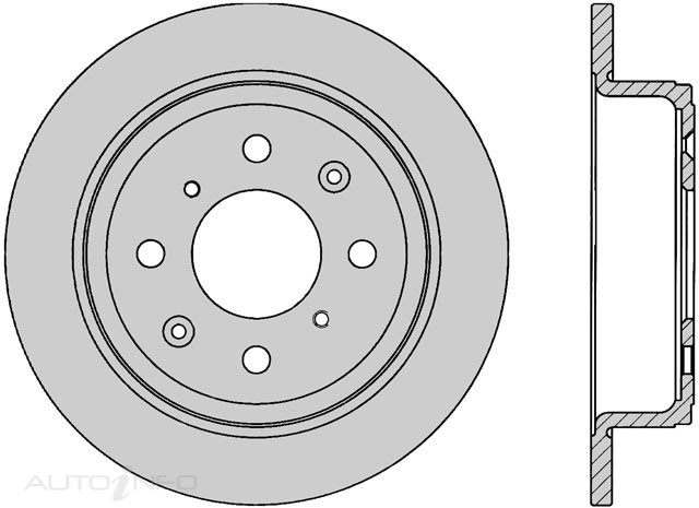 PTX ULTRA ROTOR HONDA CRX REAR 87-91