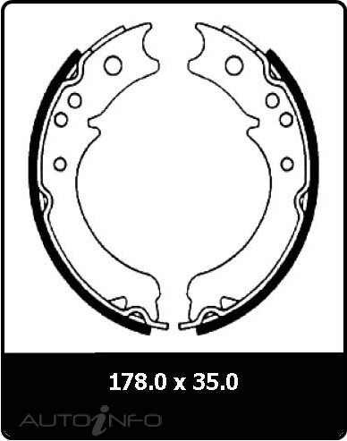 PTX SHOE SET NEW ISUZU H BRAKE