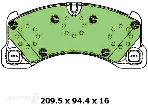 PROTEX ULTRA PLUS DISC PADS W/HARDWARE