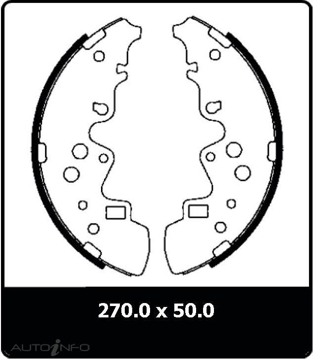 PTX BRAKE SHOE SET MAZDA E SERIES