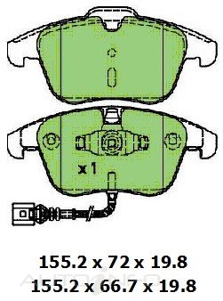 PROTEX ULTRA PLUS DISC PADS W/HARDWARE