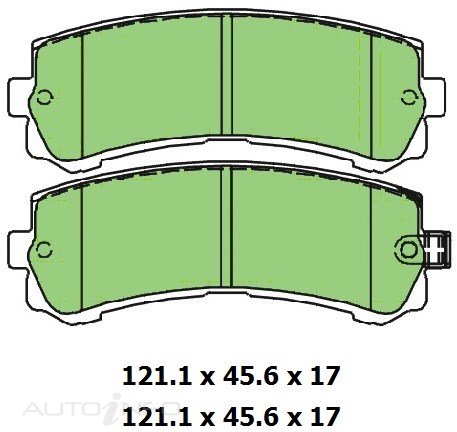 PTX 4WD DISC PAD SET