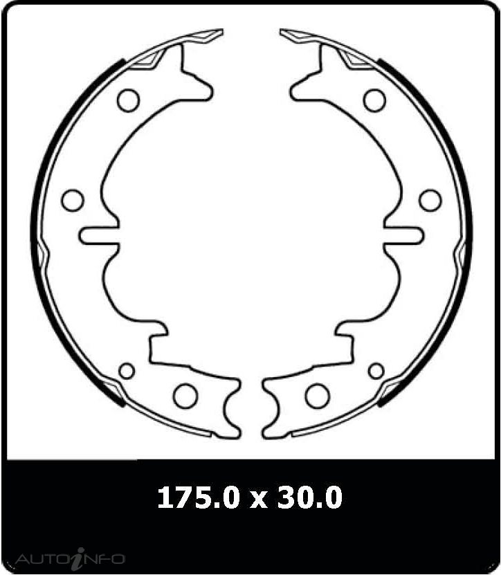 PTX BRAKE SHOE TOYOTA CRESSIDA