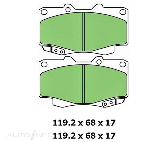 PROTEX ULTRA PLUS DISC PAD SET