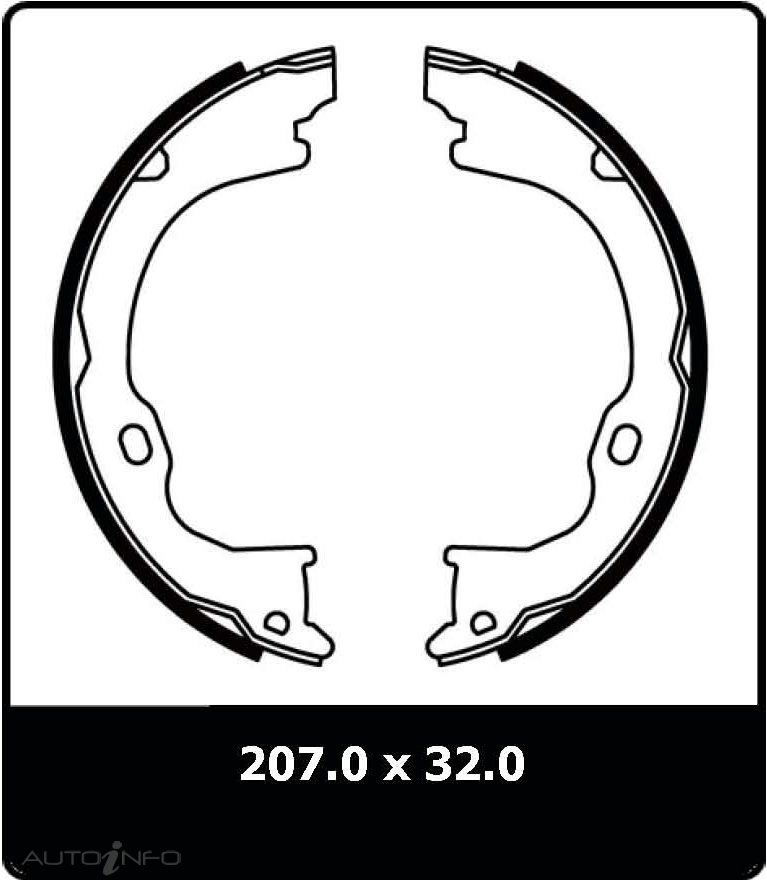 PTX HANDBRAKE SHOES DODGE NITRO 07 ON
