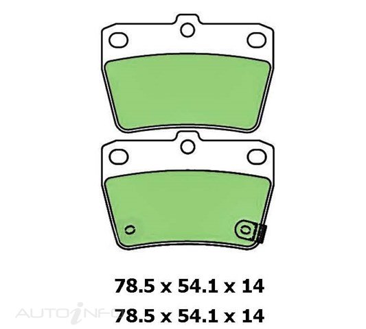 PTX 4WD DISC PAD SET