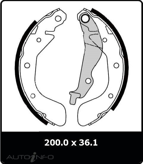 PTX BRAKE SHOES DAEWOO KALOS T200 2005 O