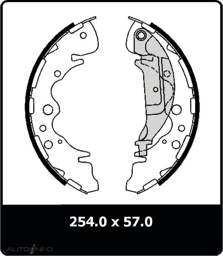 PTX BONDED BRAKE SHOE