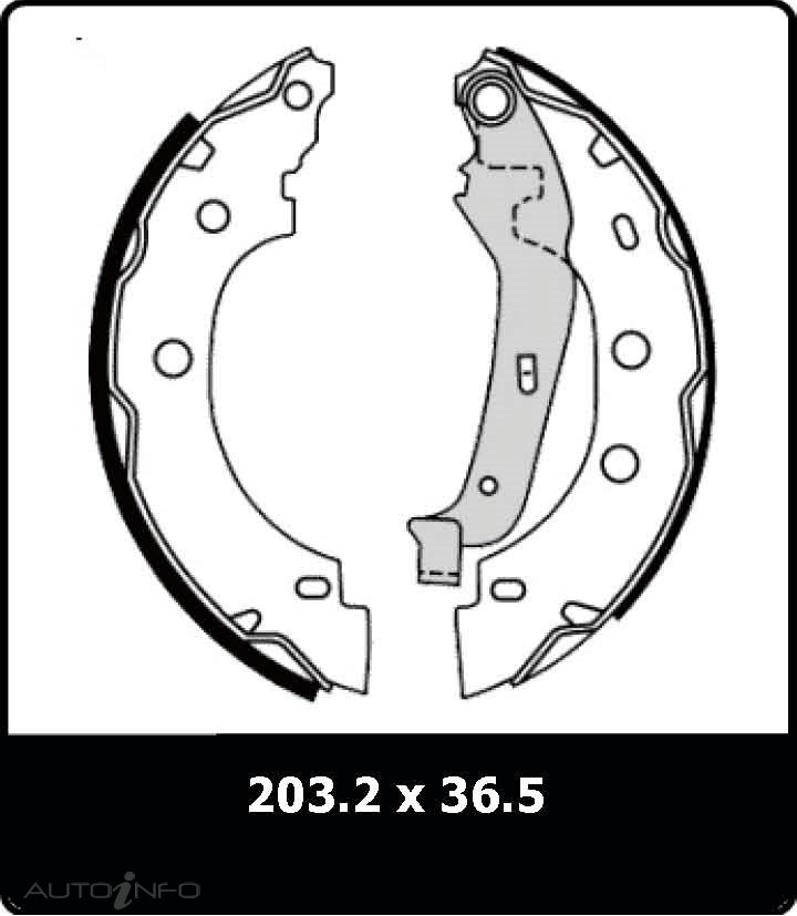 PTX BRAKE SHOE RENAULT KANGOO