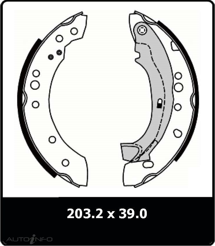 PTX REAR SHOES CITROEN C3 03 ON