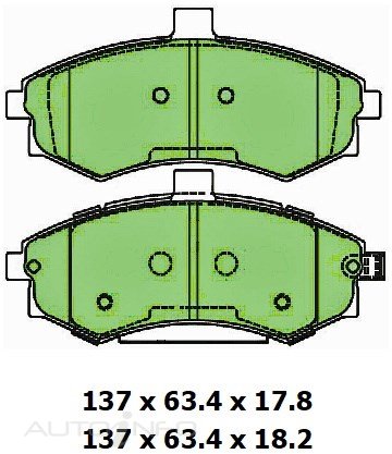 PTX BLUE DISC PAD SET