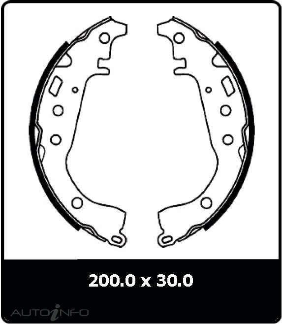 PTX BRAKE SHOE TOYOTA YARIS 05-