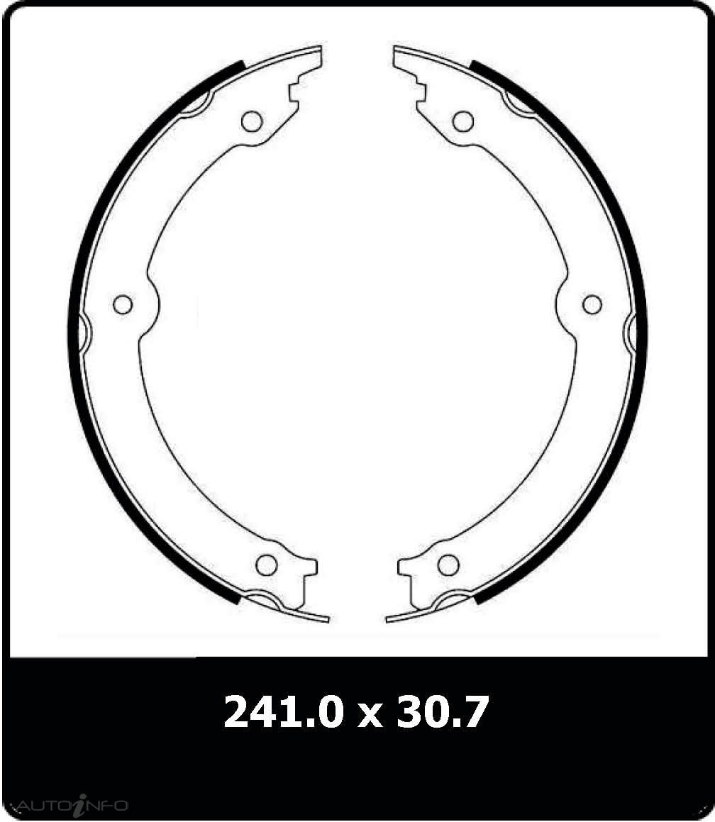 PTX TOYOTA L/CRUISER H/BRAKE SHOE 07 ON