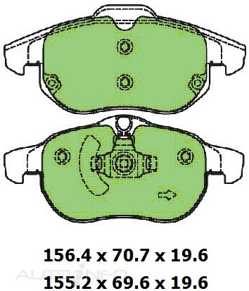 PTX BLUE DISC PAD SET