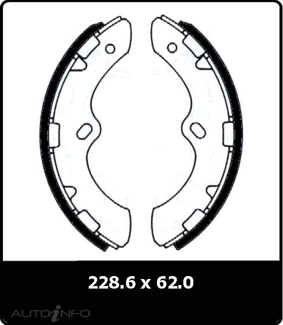 PTX BRAKE SHOES REAR MITSUBISHI CANTER 9