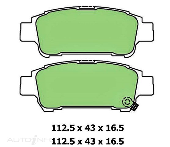 PTX BLUE DISC PAD SET