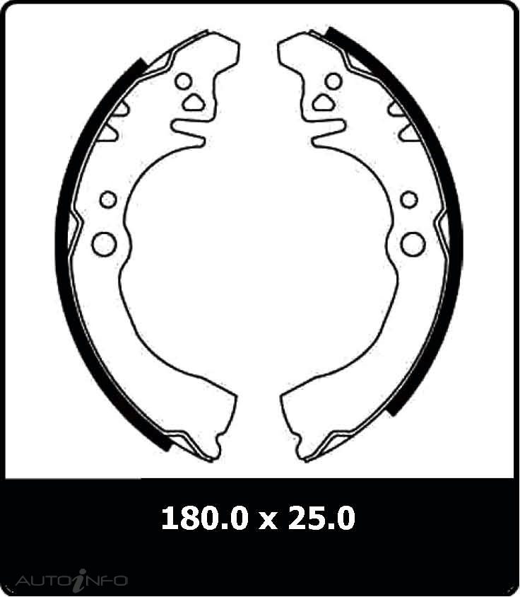 PTX BRAKE SHOE SET