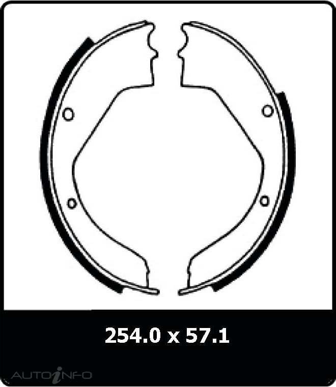 PTX BRAKE SHOE SET ALKO TRAILER BRAKES