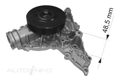 PTX WATER PUMP MERCEDES W204