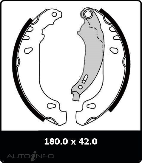 PTX BRAKE SHOE RENAULT CLIO