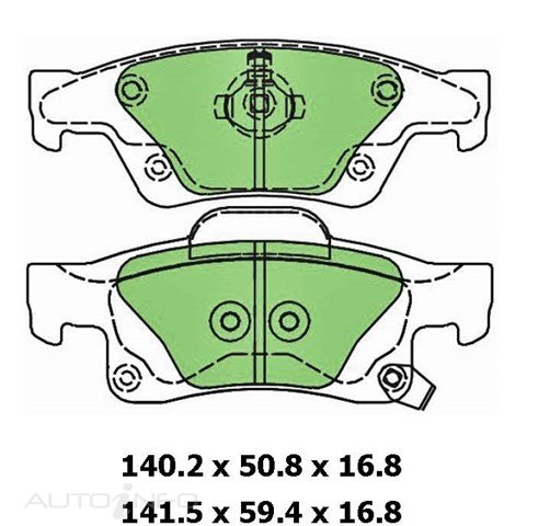 PTX 4WD DISC PAD SET