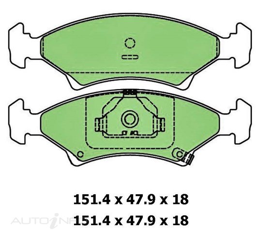 PTX BLUE DISC PAD SET